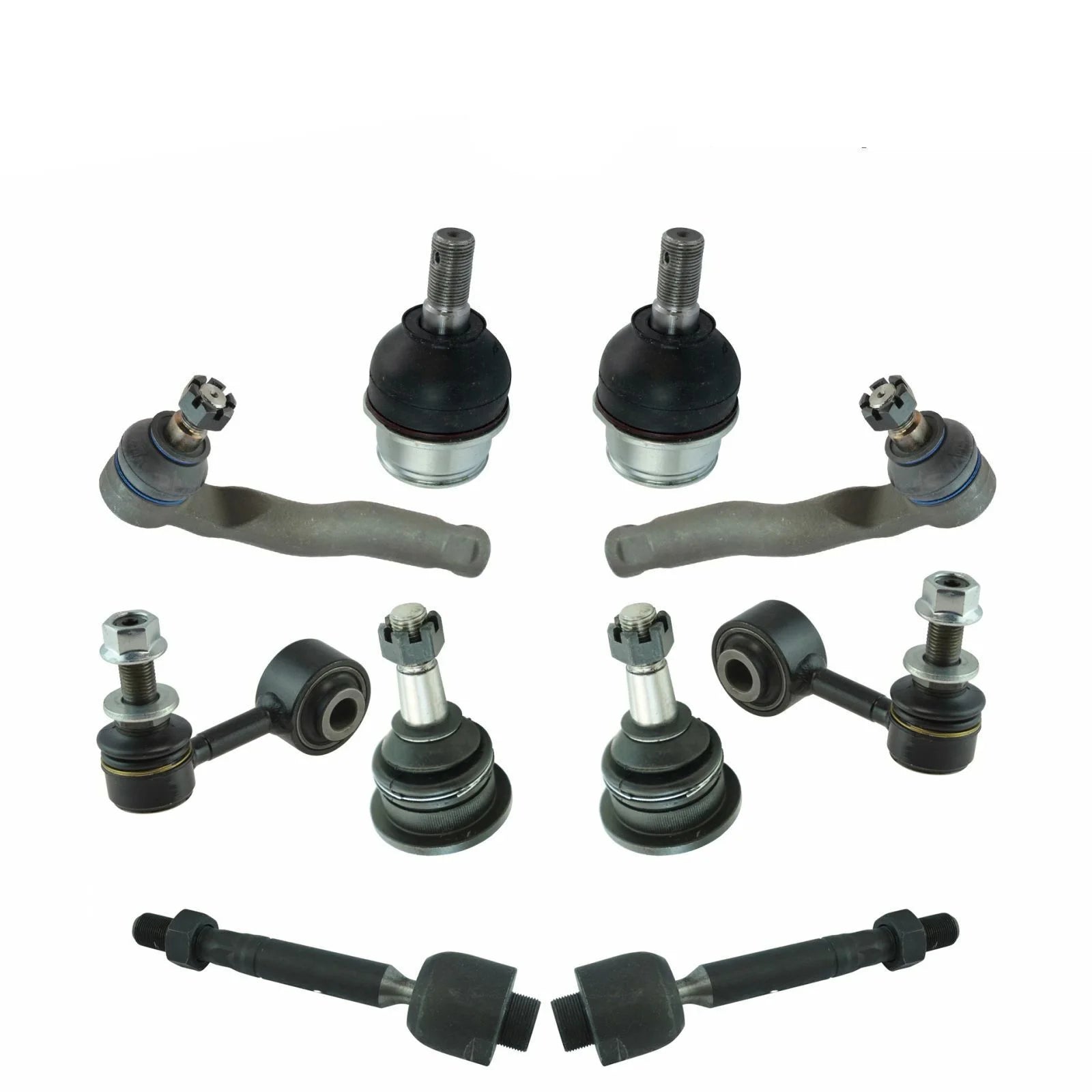 For Toyota Front Ball Joint Tie Rod End Sway Bar Steering Suspension Kit 10pc