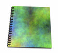 3dRose Green and Blue Cloud Watercolor Digital Art - Drawing Book, 8 by 8-inch