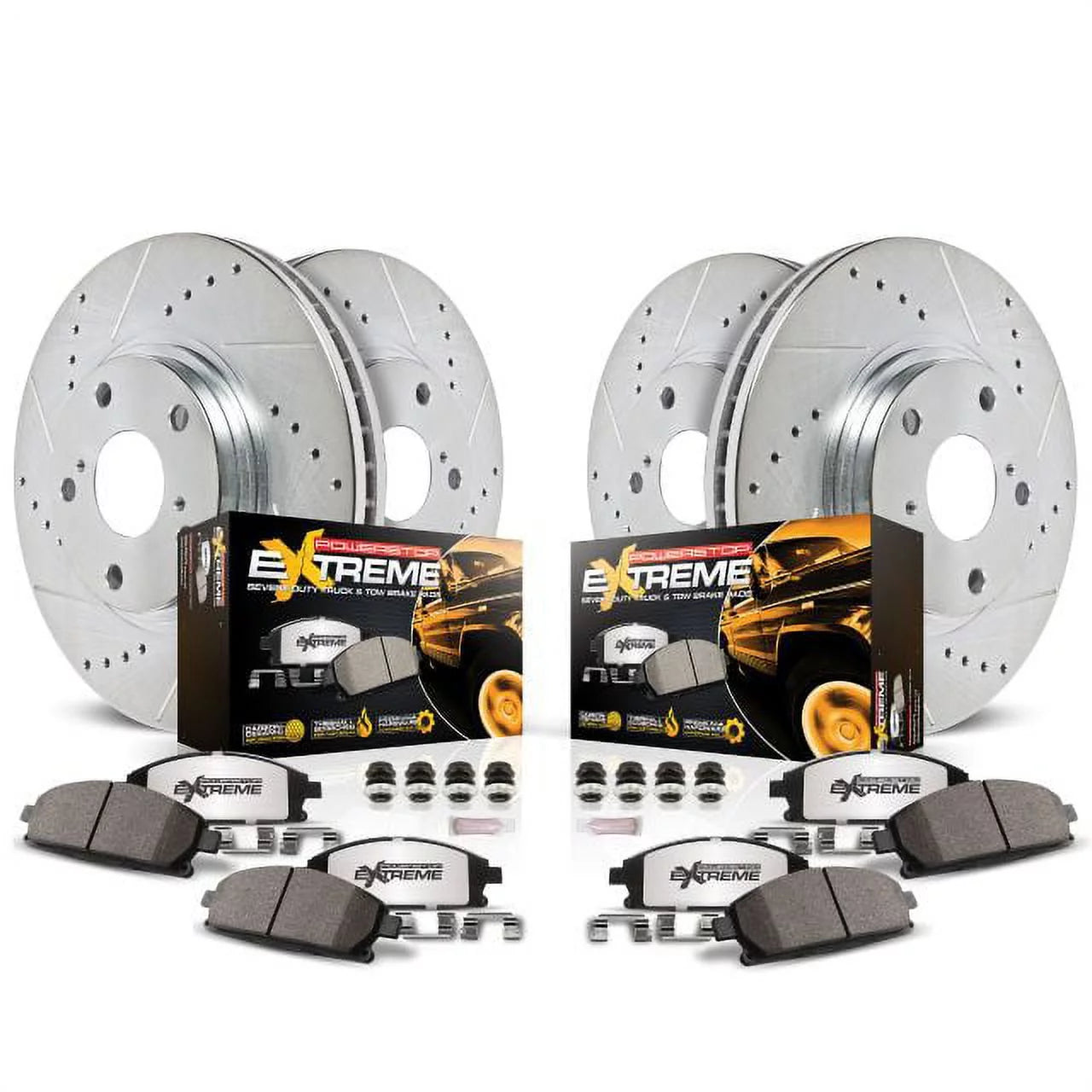 Power Stop Front and Rear Z36 Truck & Tow Brake Kit K2164-36