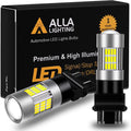 Alla Lighting 54-SMD T25 3157 3156 LED Reverse Light Bulbs 6000K Xenon White Super Bright Backup Lights, Turn Signal Lights, Brake Lights Stop Light Tail Lights DRL