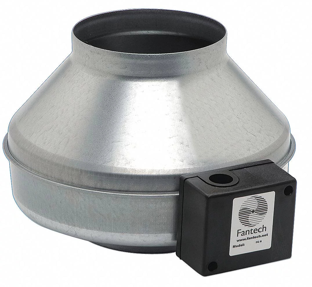 Fantech Inline Fan,6 In. Dia.  FG 6XL