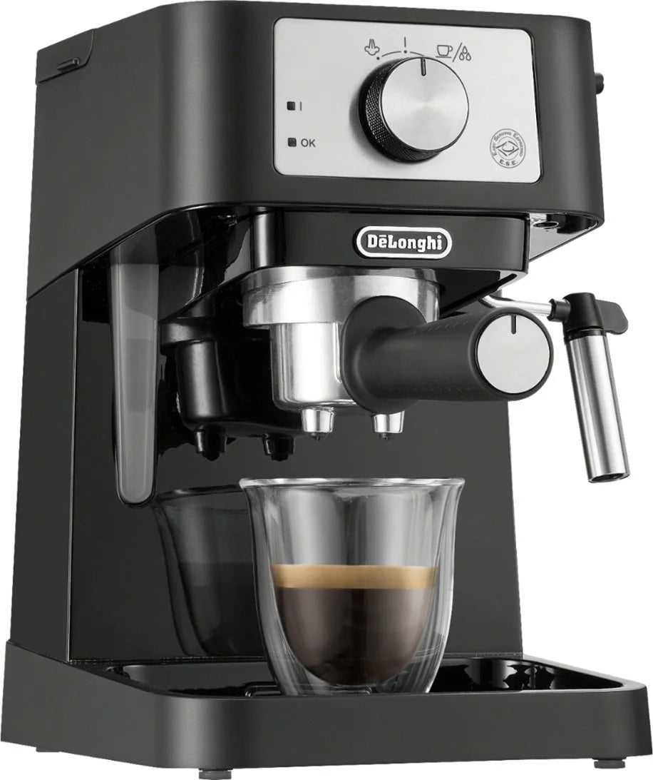 15 Bar Pump Espresso Machine - Black and Stainless