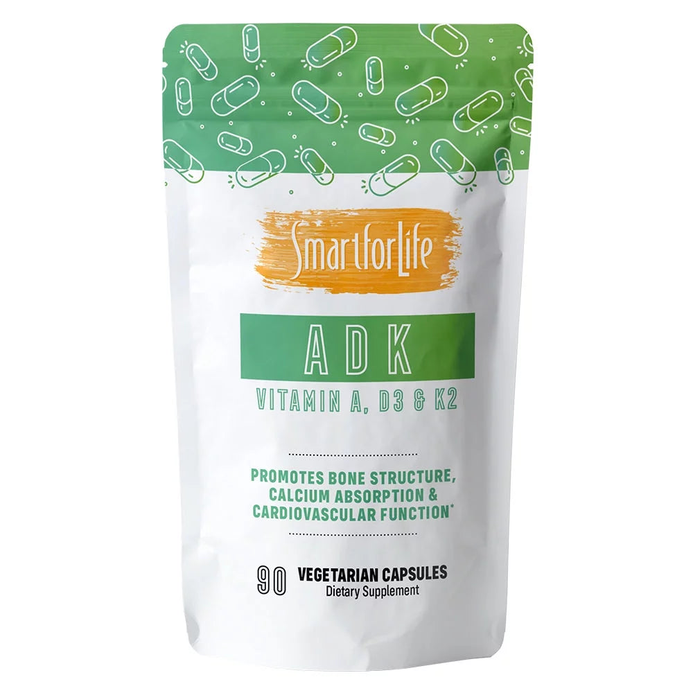 Smart for Life A.D.K - ADK Vitamins 90 Capsules |A 5,000 IU | D3 5,000 IU |K2 (as MK-7) 500mcg | Support Bone Structure |Physician Formulated