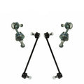 Teledu Front Rear Suspension Stabilizer Sway Bar End Left/Right Kit 4pc For Hyundai Kia