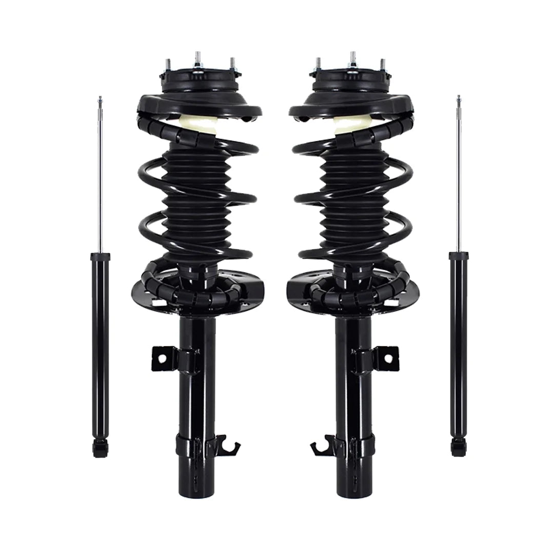 Set 4 Front Quick Complete Strut-Coil Spring-Rear Shock For 2006 2007 Ford Focus