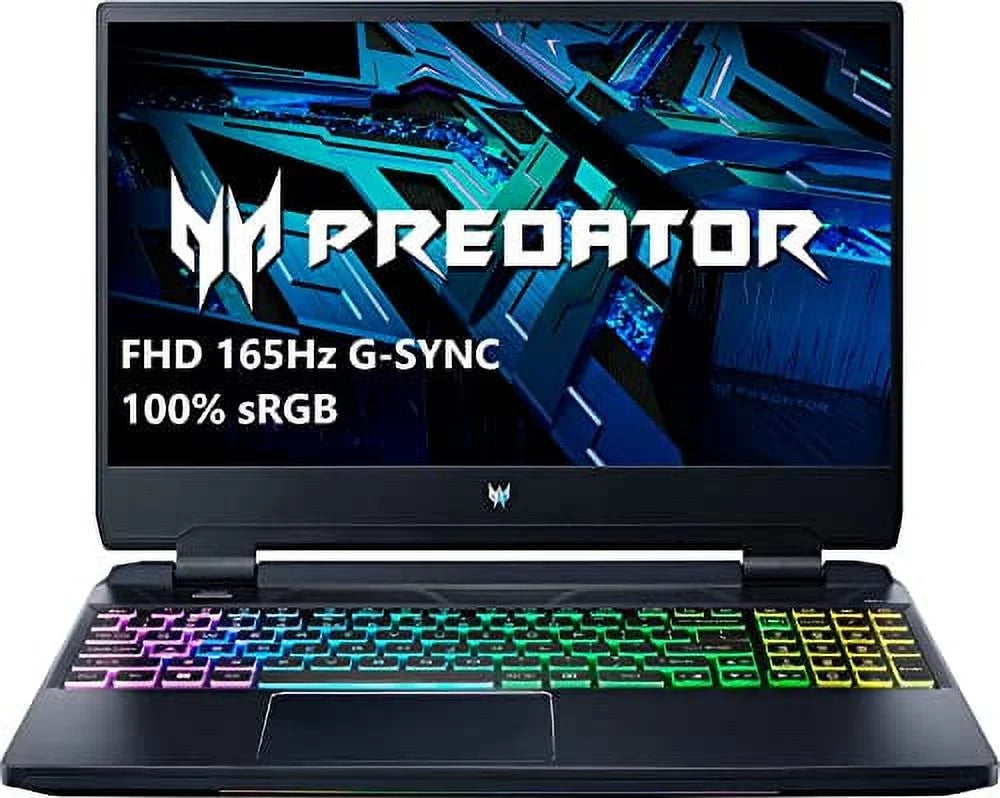 Acer Newest Predator Helios 300 15.6 165Hz IPS FHD Gaming Laptop, Intel i7-12700H 14-Core, NVIDIA RTX 3060, 24GB DDR5 1TB NVMe SSD, Wi-Fi 6, Thunderbolt 4, RGB Backlit Keyboard, Windows 10 Pro