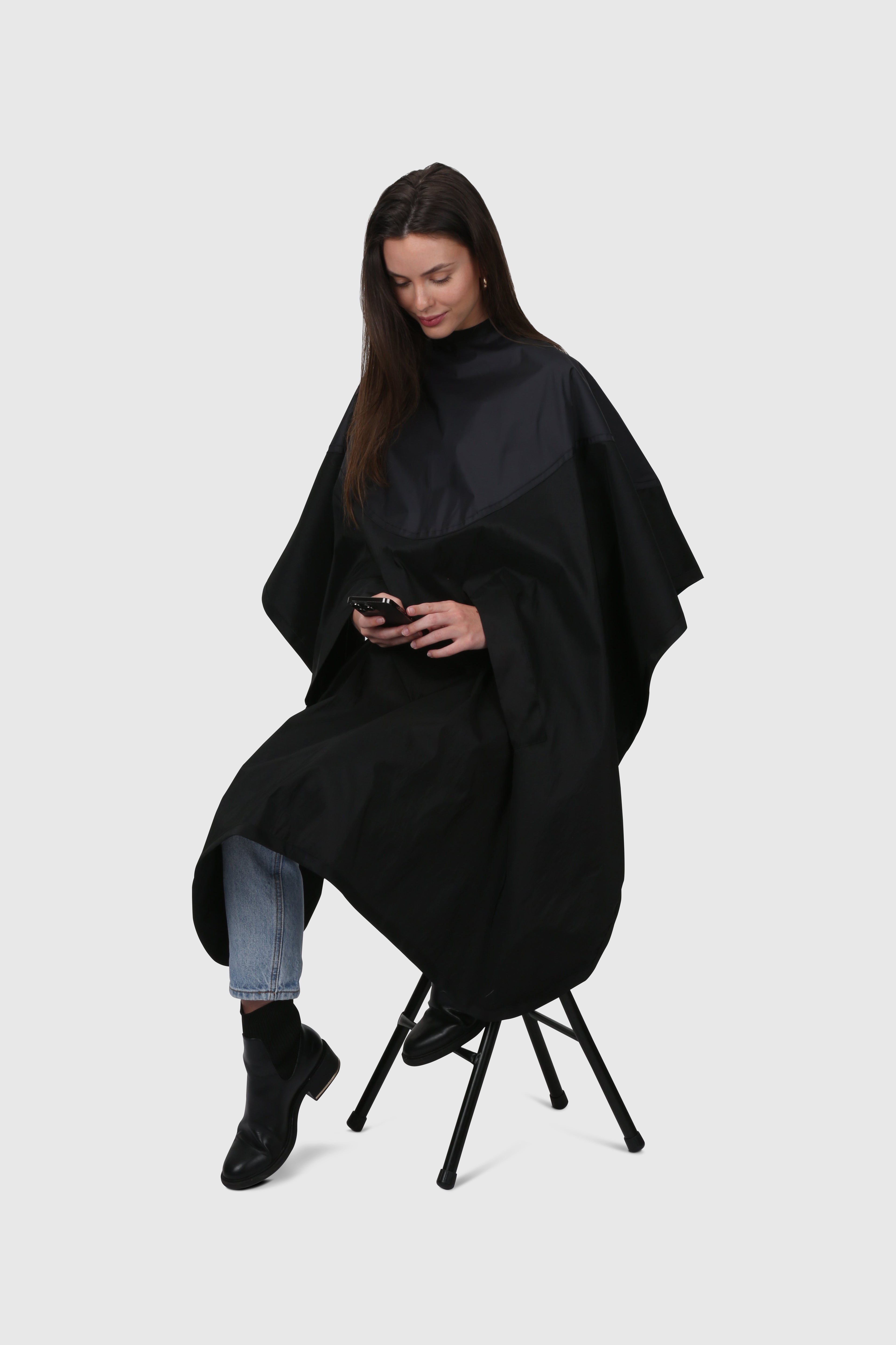 Ultimate Arm Hole Cape — Hands-Free Salon Cape
