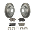 Transit Auto - Rear Coated Disc Brake Rotors And Semi-Metallic Pads Kit For Honda Accord Acura TSX KGF-101461