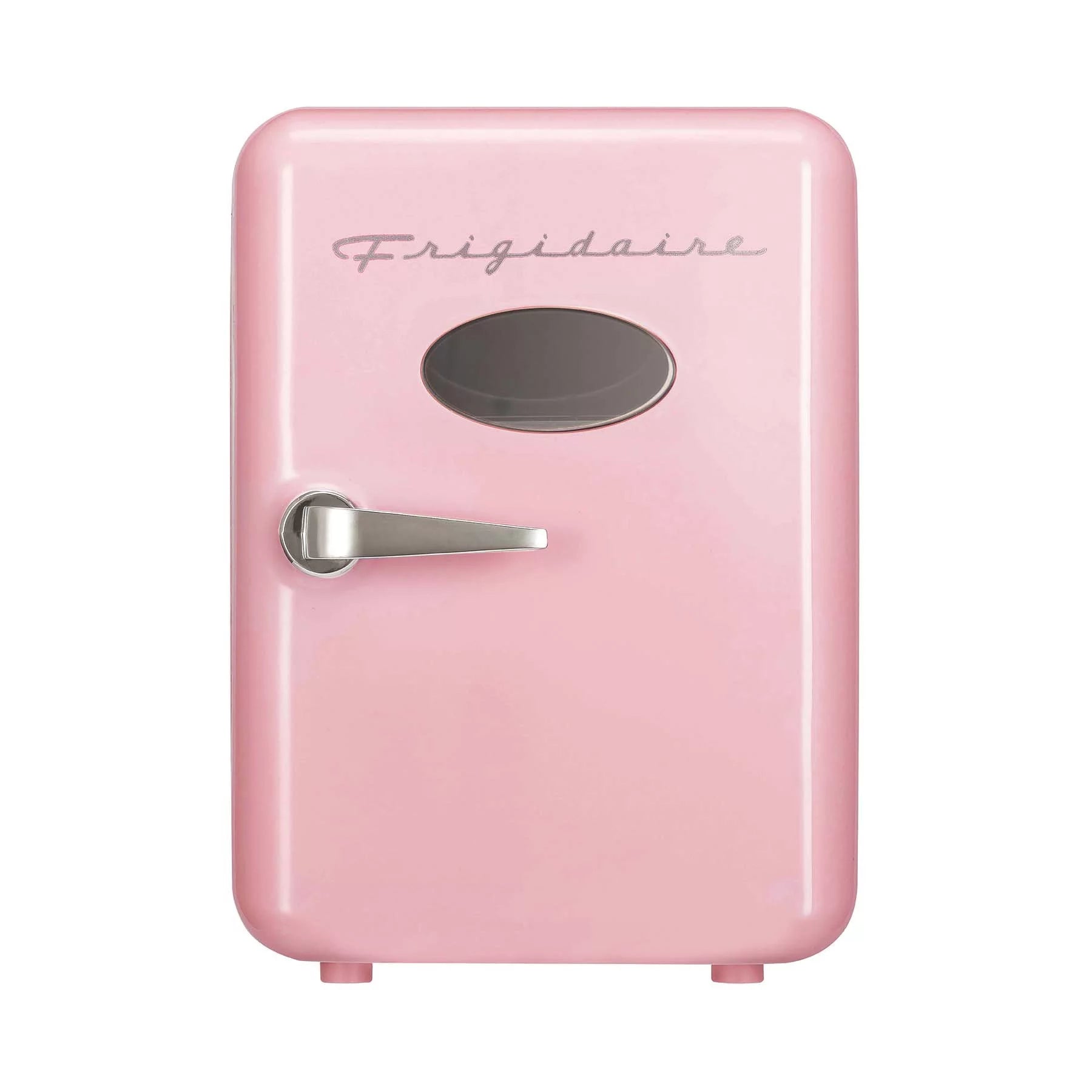 Restored Frigidaire EFMIS137-Pink Portable Retro 6-can Mini Fridge, Pink (Refurbished)