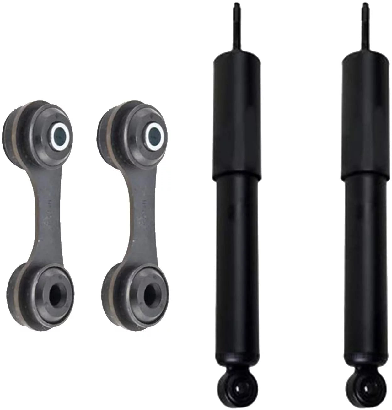 Detroit Axle - Rear Shock Absorbers for Chevy Malibu Pontiac G6 Saturn Aura, 2 Shock Absorbers, 2 Sway Bars Replacement Fits select: 2011-2012 CHEVROLET MALIBU 2LT, 2010 CHEVROLET MALIBU 1LT