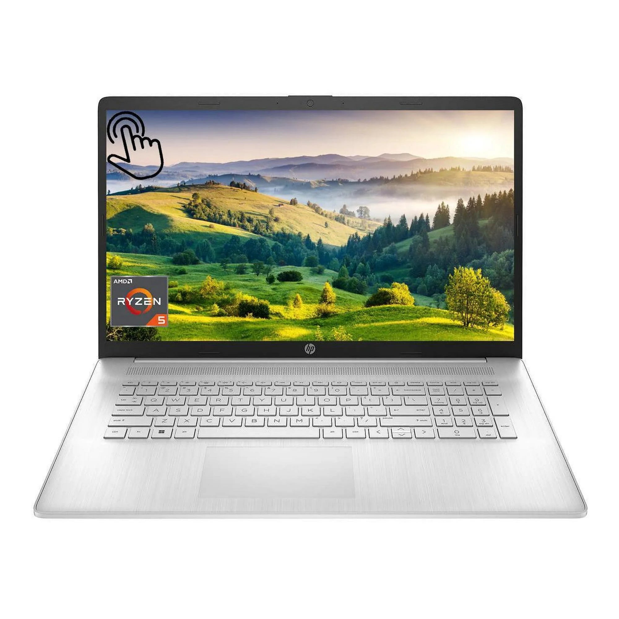 HP 17 Laptop Computer, 17.3 HD+ Touchscreen Display, AMD Ryzen 5 7530U ,32GB RAM, 1TB SSD,Windows 11 Home Silver
