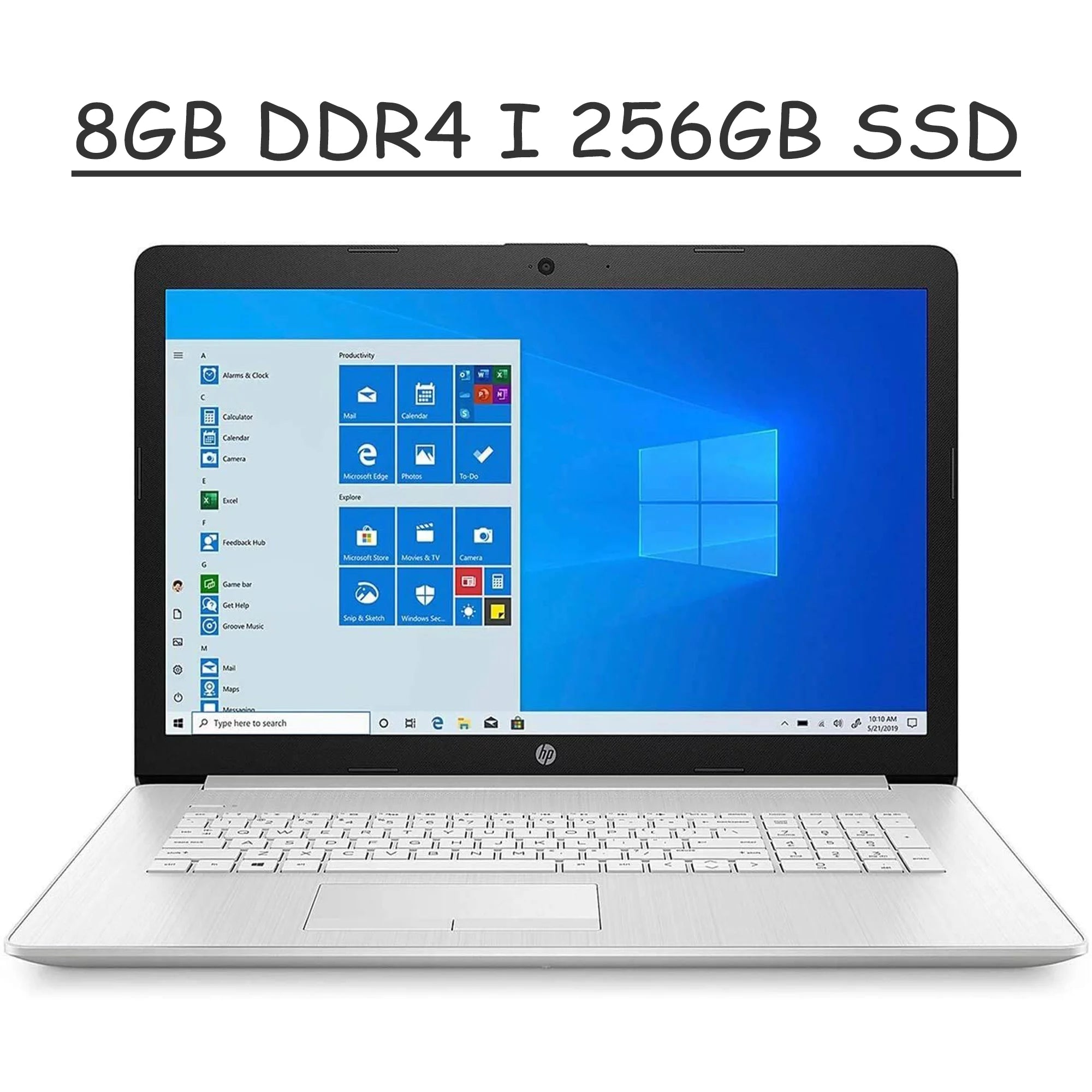 2021 Flagship HP 17 Laptop Computer I 17.3 HD+ Touchscreen Display I AMD Hexa-Core Ryzen 5 4500U I 8GB DDR4 256GB SSD I DVD WIFI Backlit&nbsp;Keyboard AMD Radeon Graphics Webcam Win 10