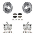 Transit Auto Rear Disc Brake Caliper Rotors And Ceramic Pads Kit For 2014-2016 Mazda 3 Sport Vehicles Manufactured In Mexico 2.5L KC8-100567C