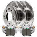 AutoShack Rear Brake Calipers Ceramic Pads Rotors Kit Driver and Passenger Side Replacement for 2009 2010 2011 2012 Hyundai Elantra 2.0L FWD BCPKG0531