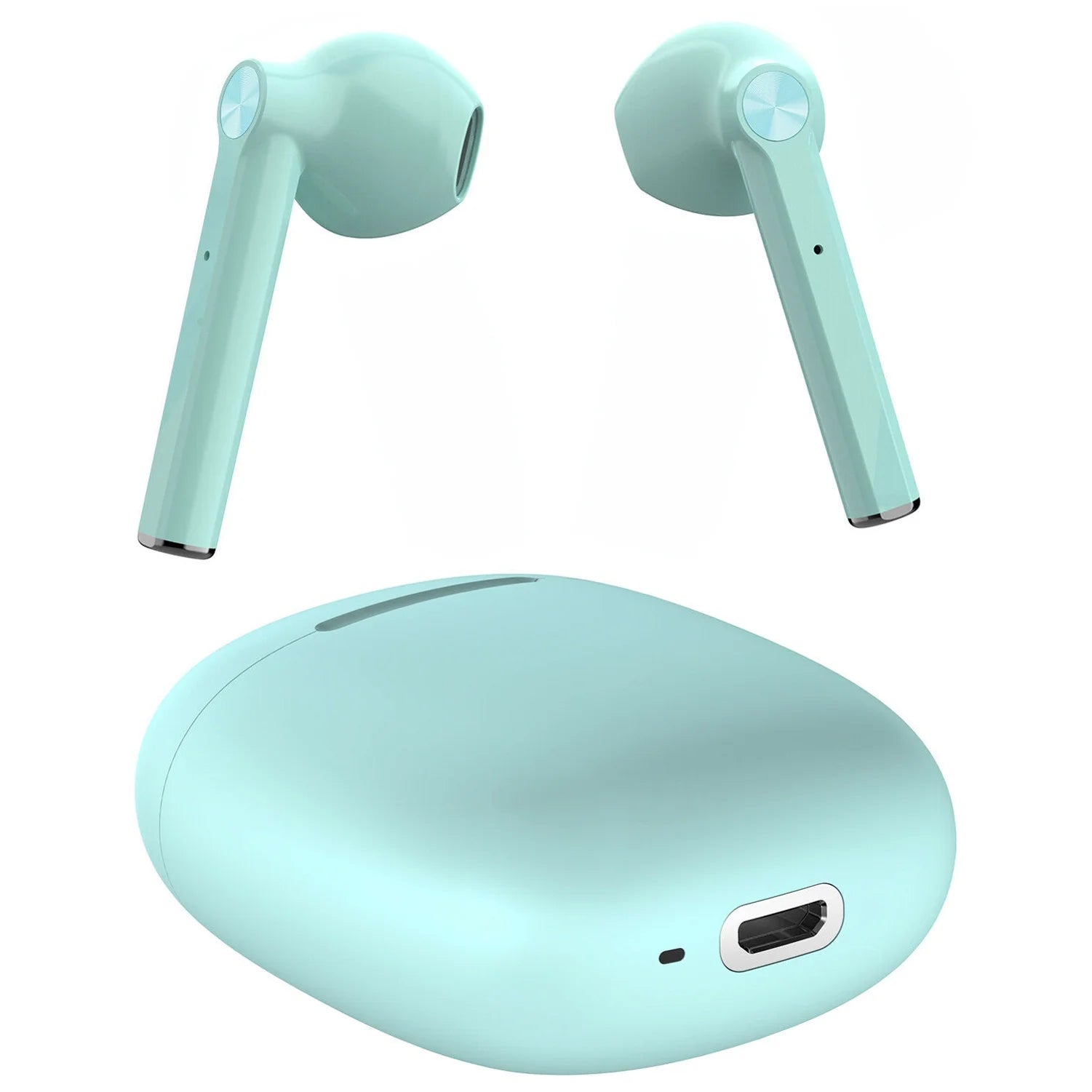 TWS Bluetooth Earphones True Wireless Stereo Earbuds w Mic Green V5W for Motorola Edge (2021) - NABI DreamTab HD8, XD 10.1 - Nokia 3.1, 7.1, X100, C5 Endi, 8 V 5G UW - Nubia Red Magic 3 / 3S