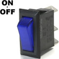 K-Four Off / On 20 Amp Rectangular Rocker Switch Lights Up Blue When Switch Is Turned On