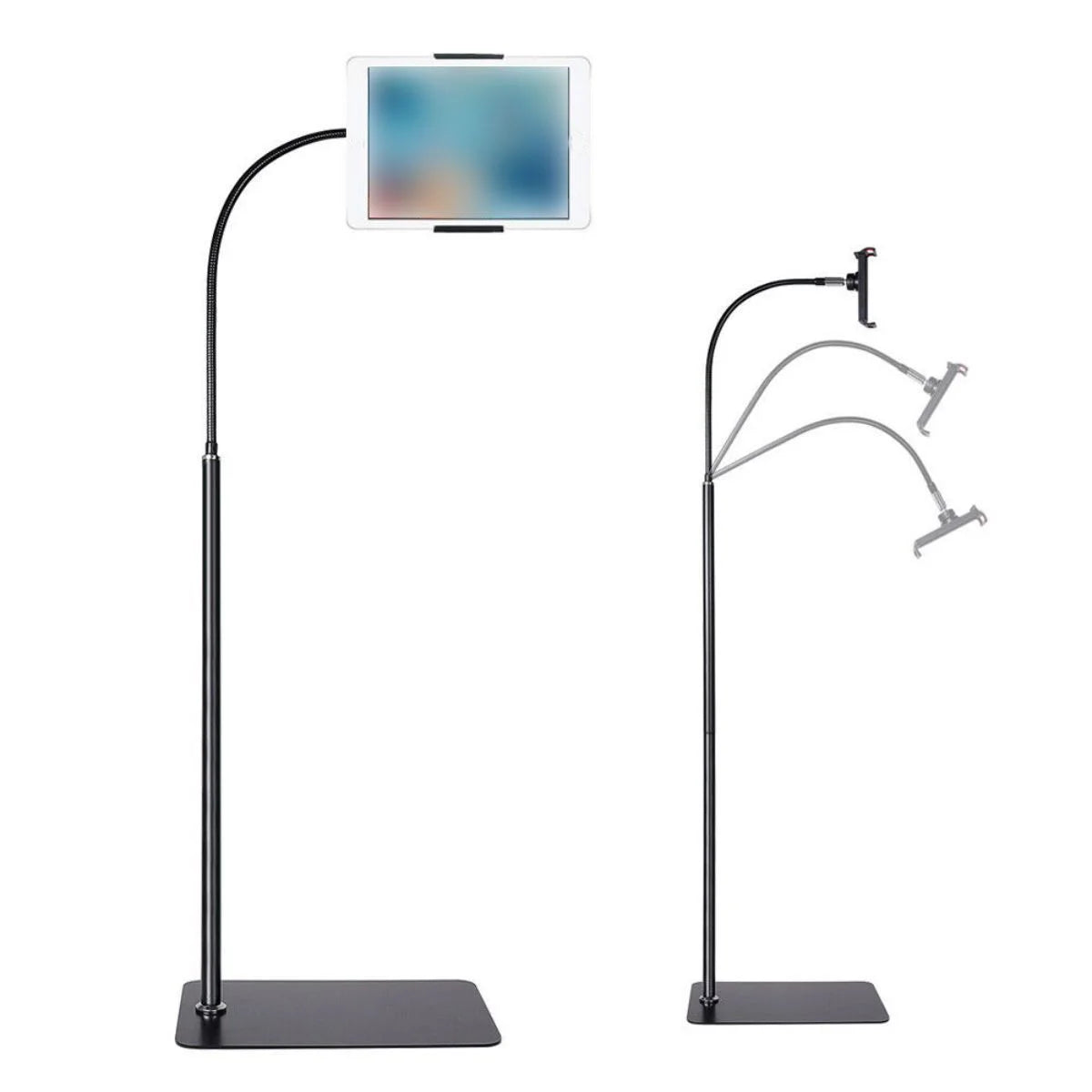 WSYW Tablet Floor Stand 360¡ã Adjustable Gooseneck Cell Phone Holder For 4-10.6 Tablets Phone L