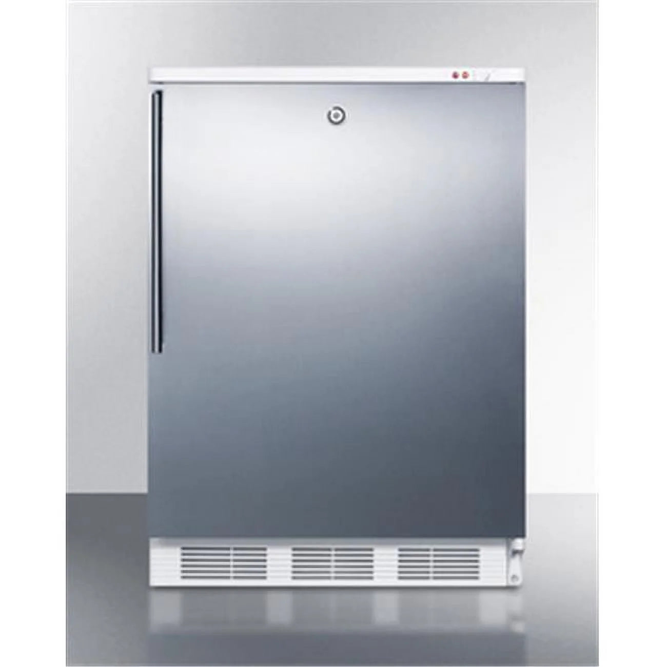 25.13 x 24 in. Counter Height -25 deg C Manual Defrost All-Freezer with Lock - White