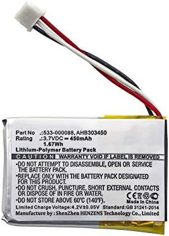 Keyboard Battery, Compatible With MX Master 3 Keyboard Battery, (Li-Pol, 3.7V, 450 Mah) Ultra High Capacity, Compatible With AHB303450 Battery