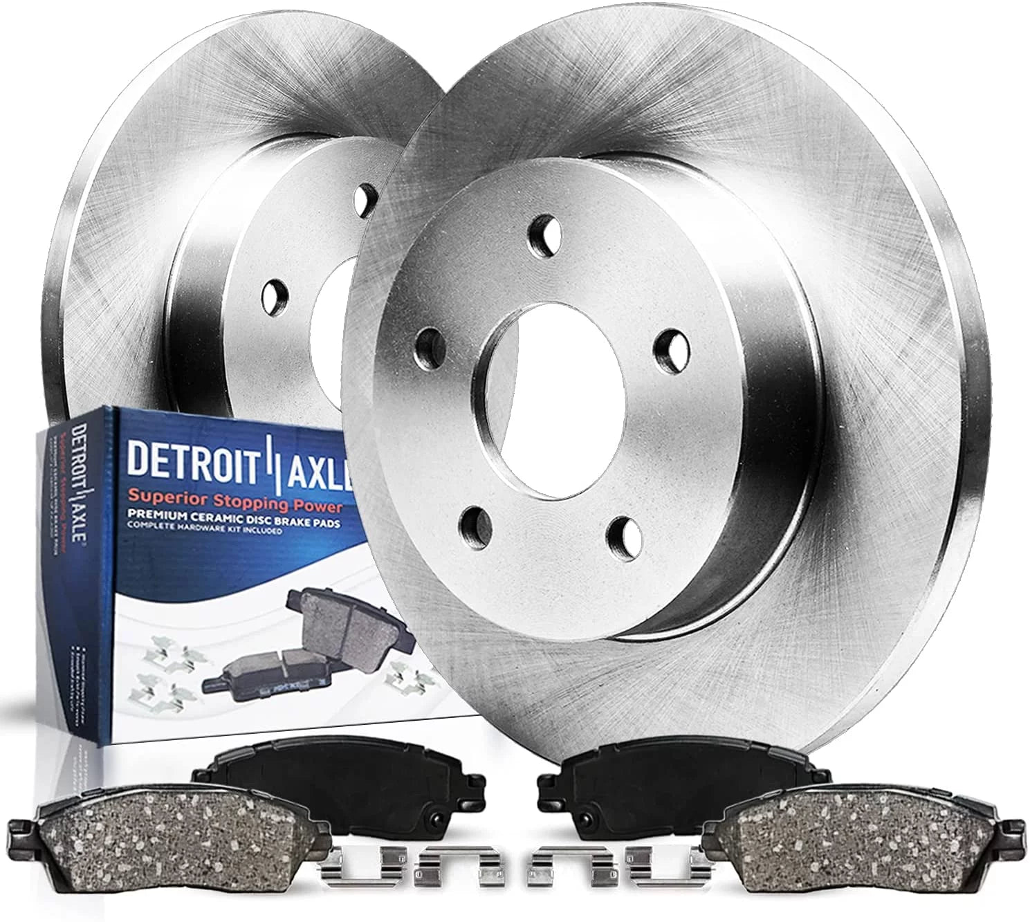 Detroit Axle - Rear Brake Kit for 2011-2017 Honda Odyssey 09-15 Pilot 07-13 Acura MDX ZDX Replacement Disc Brakes Rotor and Ceramic Brake Pads, Brakes and Rotors