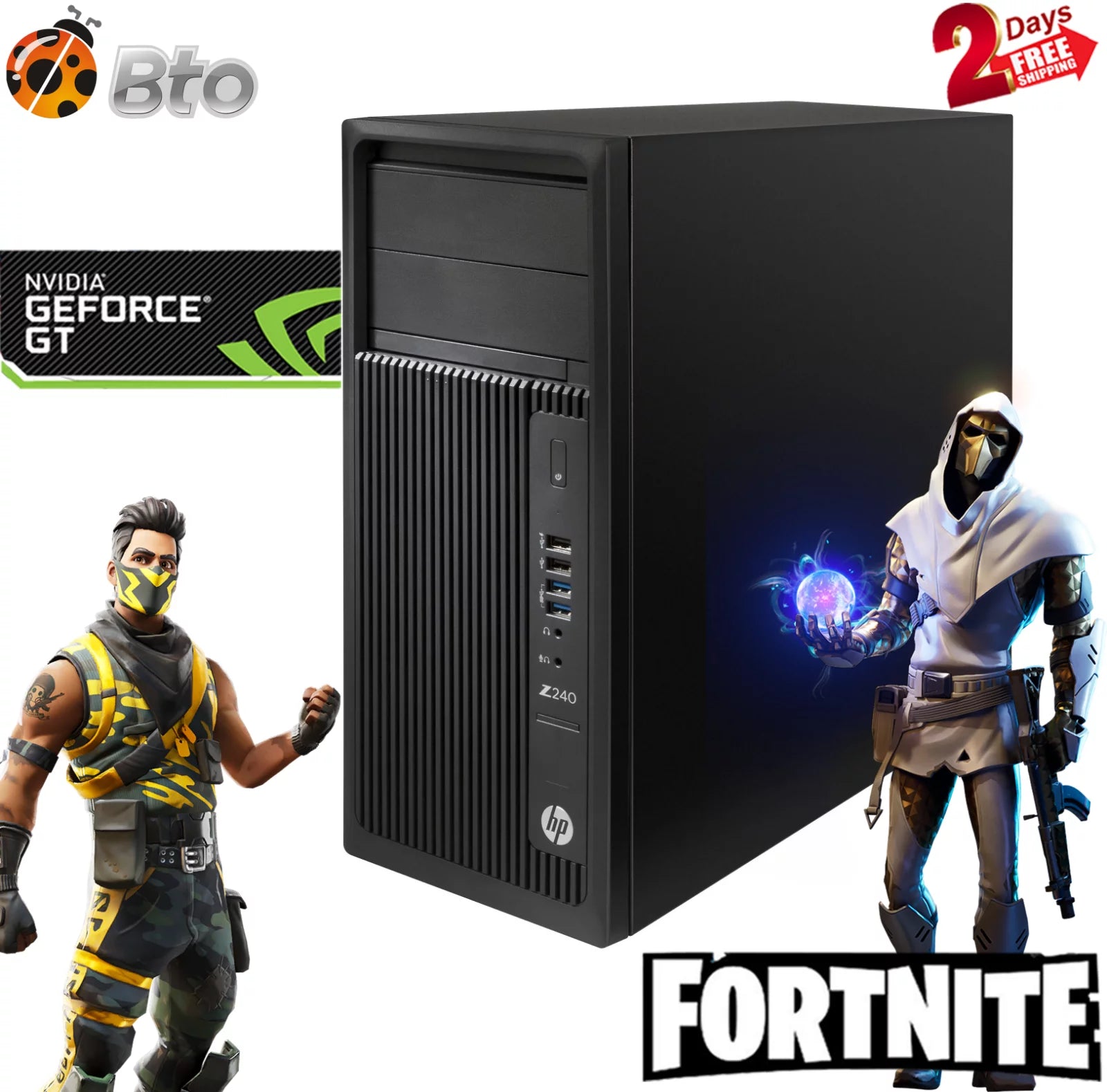 Restored HP Z240 Workstation Gaming Computer Tower, Intel Core i5 6th Gen. 3.2GHz Processor, 16GB DDR4 Ram, 512GB M.2 SSD, 1TB HDD, NVIDIA GT 730 4GB, Wi-Fi Windows 10 Desktop PC (Refurbished)