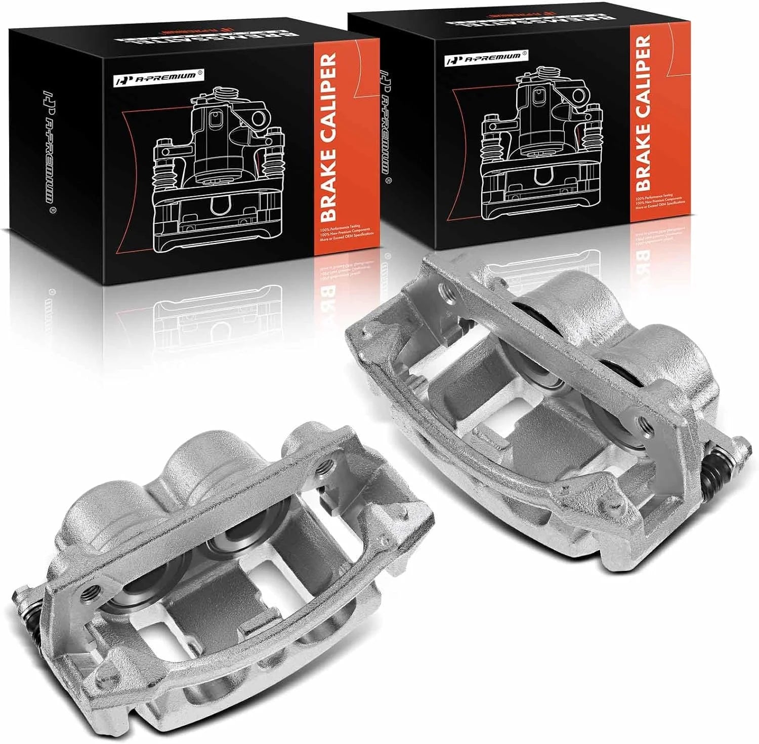A-Premium Brake Caliper Assembly Compatible with Ford F-150 Lobo 1996-2004 Front Left and Right 2-PC