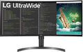 LG - 35 LED CURVED ULTRAWIDE QHD AMD FREESYNC MONITOR WITH HDR (HDMI, DISPLAYPORT, USB) - BLACK
