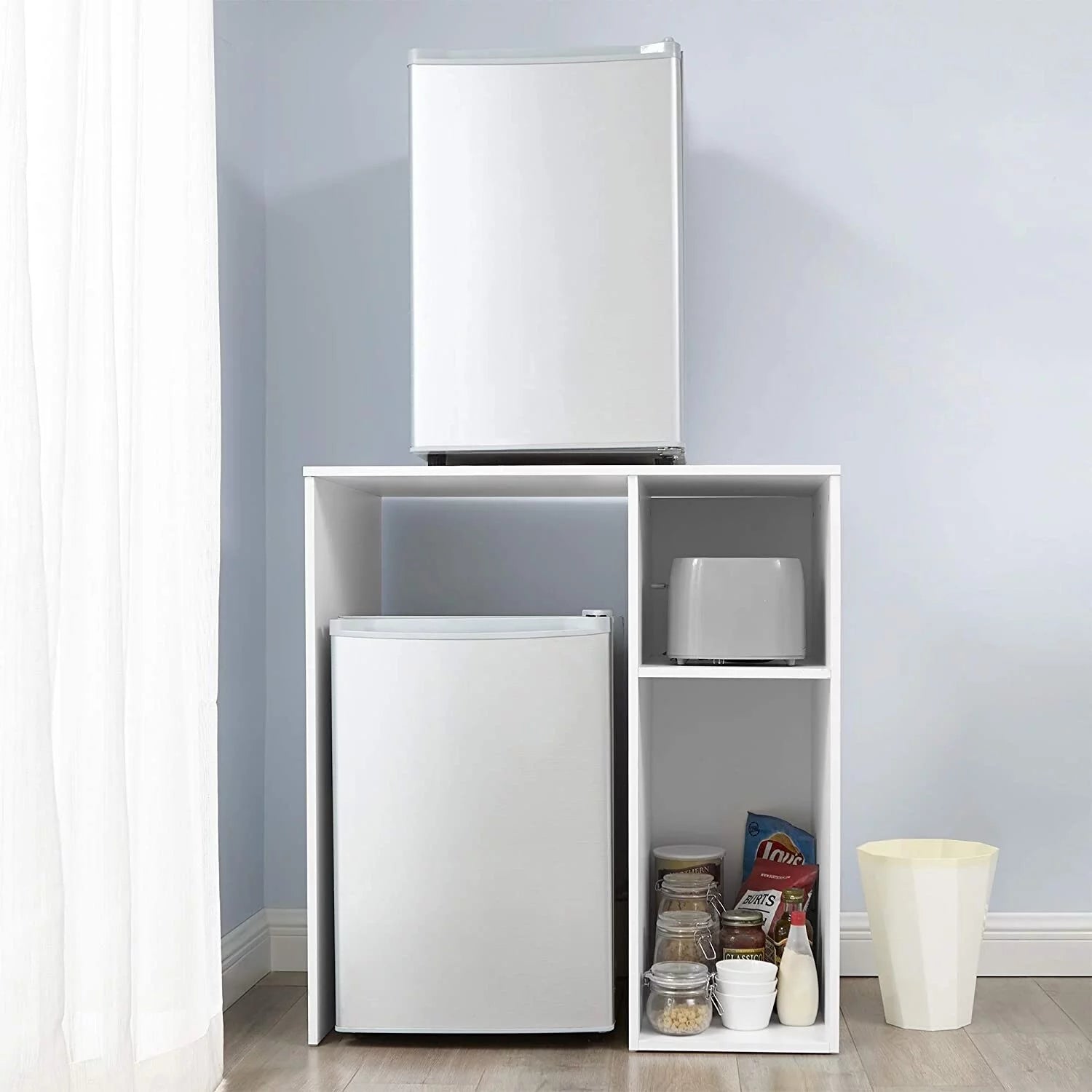 DormCo Yak About It - Mini Fridge Dorm Station White