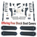 ZoneOffRoad 2006-2007 Fits Dodge Ram 1500 2003-2007 Ram 2500 3500 6 Suspension System With Free Shock Boot Covers D28N/ZONU3100X4
