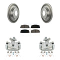 Transit Auto Rear Disc Brake Caliper Coated Rotors And Semi-Metallic Pads Kit For 2003-2005 Mazda 6 KCG-100111S
