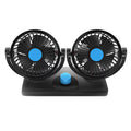 Tomshoo Car Fan Double Heads Cooling Fan Electric USB Fan 360¡ã Rotation for Car Truck SUV RV