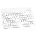 Ultra-Slim Rechargable Bluetooth Keyboard Compatible with Mate 40 RS Porsche and Other Bluetooth Enabled Devices Including all iPads, iPhones, Android Tablets, Smartphones, Windows pc, White