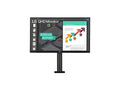LG Ergo 27BN88Q-B - LED monitor - 27 - 2560 x 1440 QHD - IPS - 350 cd/m2 - 1000:1 - HDR10 - 5 ms - 2xHDMI, DisplayPort, USB-C - Speakers - Black Texture