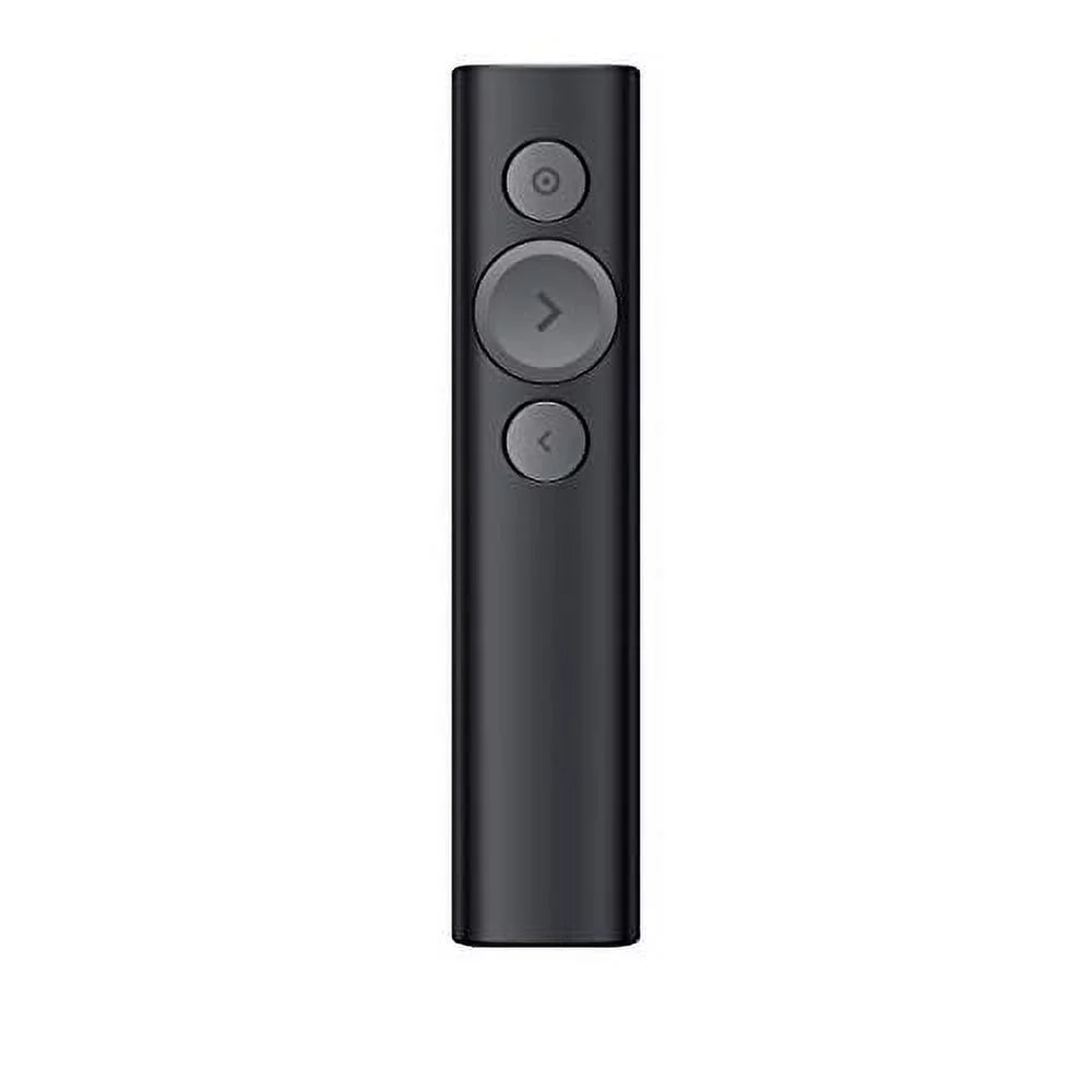 Logitech Spotlight Presentation Remote - Advanced Digital Highlighting with Bluetooth, Universal Presenter Clicker, 30M Range and Quick Charging - Black