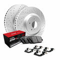 R1 Concepts Front Brakes and Rotors Kit |Front Brake Pads| Brake Rotors and Pads| Optimum OEp Brake Pads and Rotors |Hardware Kit WBUH1-48057