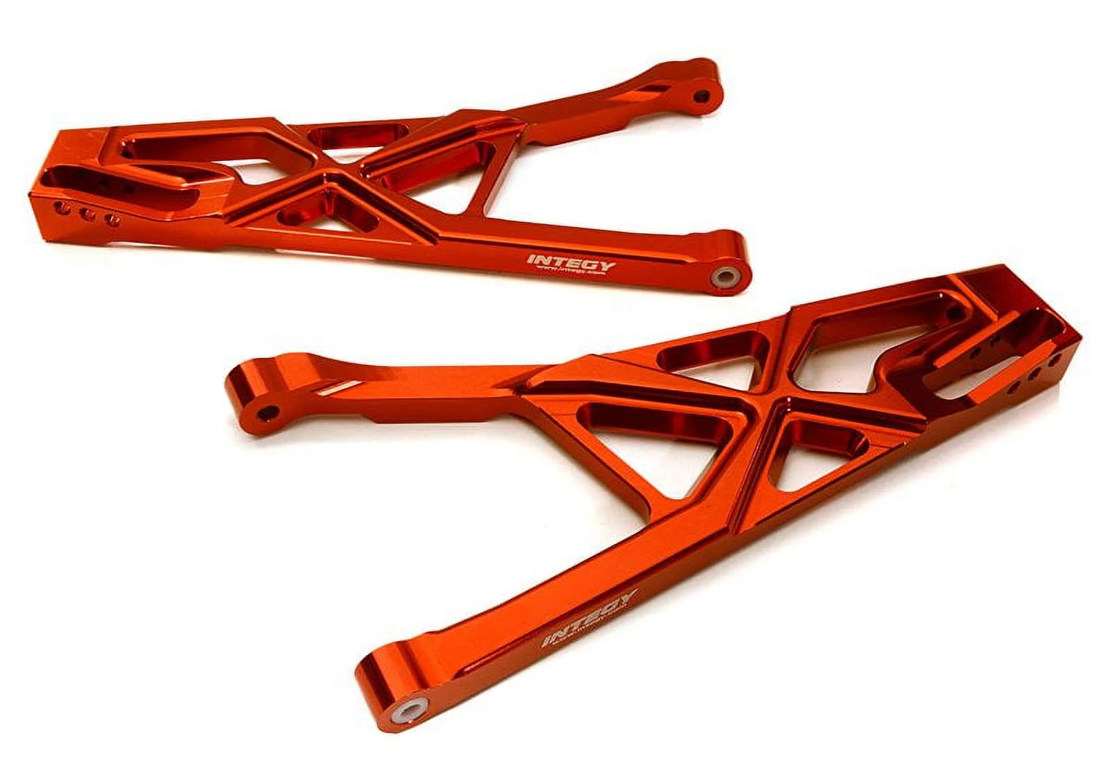 Integy RC Toy Model Hop-ups C28170RED Billet Machined Front Lower Suspension Arms for Traxxas 1/10 Scale Summit 4WD