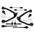 MOCA AUTOPARTS 10Pcs Front Upper Control Arm Ball Joints Tie Rods Fit for 2003-2006 Cadillac Escalade ESV & 1999-2006 Chevrolet Silverado 1500 GMC Sierra 1500