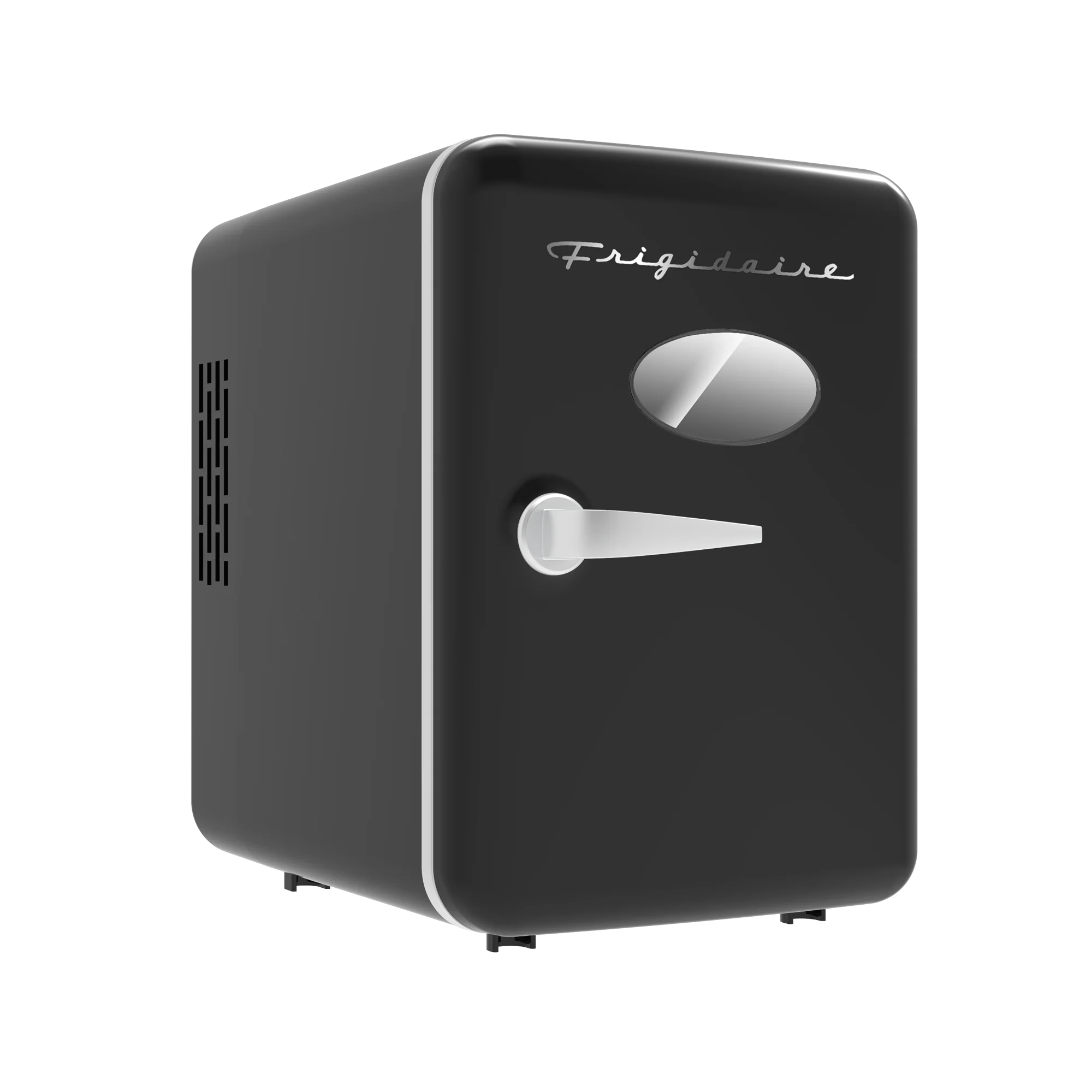 Refurbished Frigidaire EFMIS137-BLACK Retro 6-Can Mini Fridge, Black