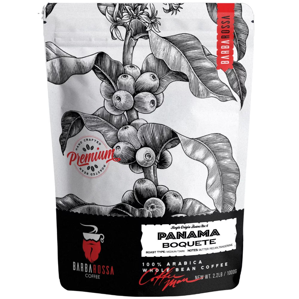 Barbarossa  Coffee Organic Panama Boquete Coffee Bean | 2.2 Pound Bag