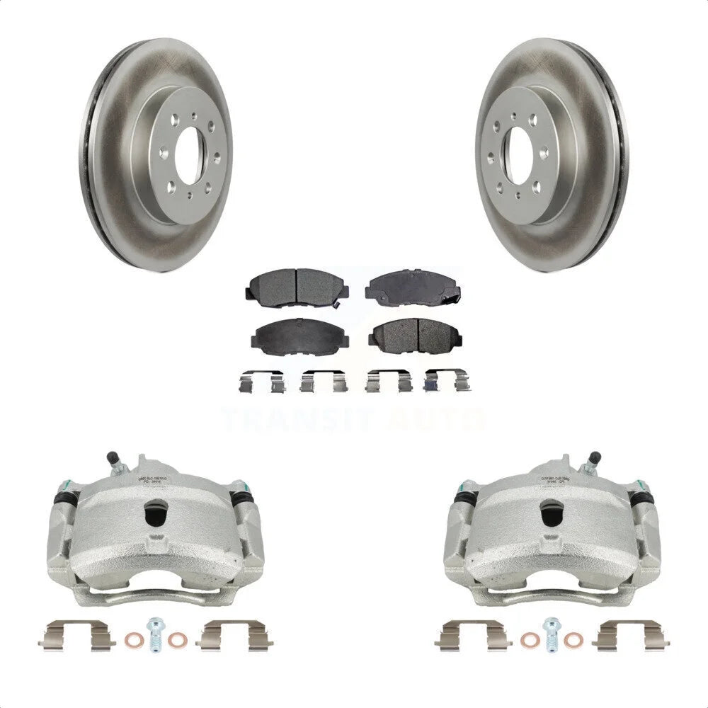 Transit Auto Front Disc Brake Caliper Coated Rotors And Ceramic Pads Kit For Honda Civic KCG-100626T
