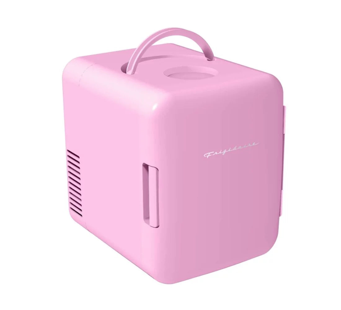 Restored Frigidaire Mini Portable Compact Fridge Cooler, 4-Liter EFMIS149-Pink - (Refurbished)