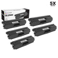 LD Compatible TN436 / TN436BK Set of 5 Super High-Yield Black Toner Cartridges for HL-L8360CDW, HL-L8360CDWT, HL-L9310CDW, HL-L9310CDWTT & MFC-L8900CDW, MFC-L9570CDW, MFC-L9570CDWT