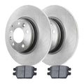 AutoShack Rear Brake Rotors and Ceramic Pads Kit Driver and Passenger Side Replacement for 2006-2011 Ford Fusion 2006-2013 Mazda 6 2006 Lincoln Zephyr 2007-2011 MKZ 2006-2011 Mercury Milan V6 AWD FWD