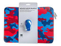 Logitech Mouse Sleeve Bundle - Notebook sleeve - 14 - red/blue camo