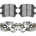 AutoShack Rear Brake Calipers and Performance Ceramic Pads Kit Driver and Passenger Side Replacement for 2008-2011 Chrysler Town & Country 2008-2011 Dodge Grand Caravan 2009-2012 VW Routan BCPKG1019