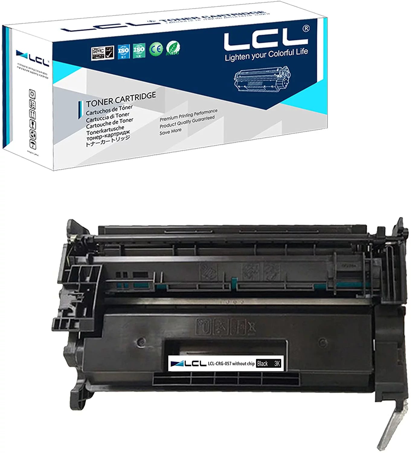 Compatible Toner Cartridge Without Chip Replacement for Canon CRG057 CRG-057 3009C001 3000 Pages ImageCLASS MF445dw