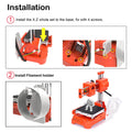Apexeon 3D Printer for Beginners, Mini Desktop, 100x100x100mm Print Size, No Heated Bed, One-Key Printing, PLA Sample Filament