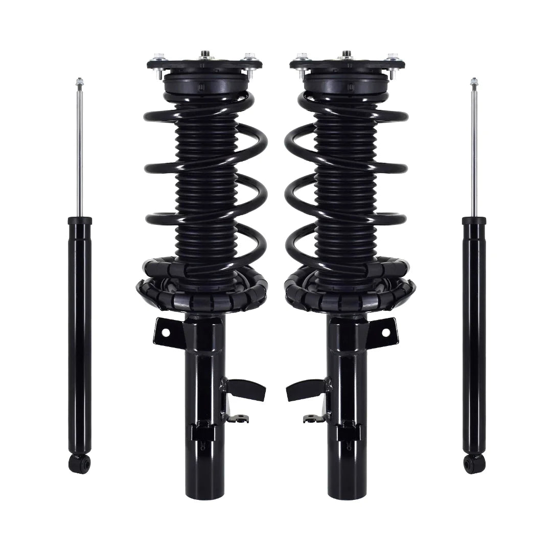Front - Rear Set of 4 Quick Complete Strut-Coil Spring For 2012-2013 Ford Focus