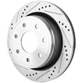 Rear Brake Disc Cross-drilled and Slotted Vented Pro-Line Series for 2012 Ford F-150 Harley-Davidson Edition 8 Cyl 6.2L