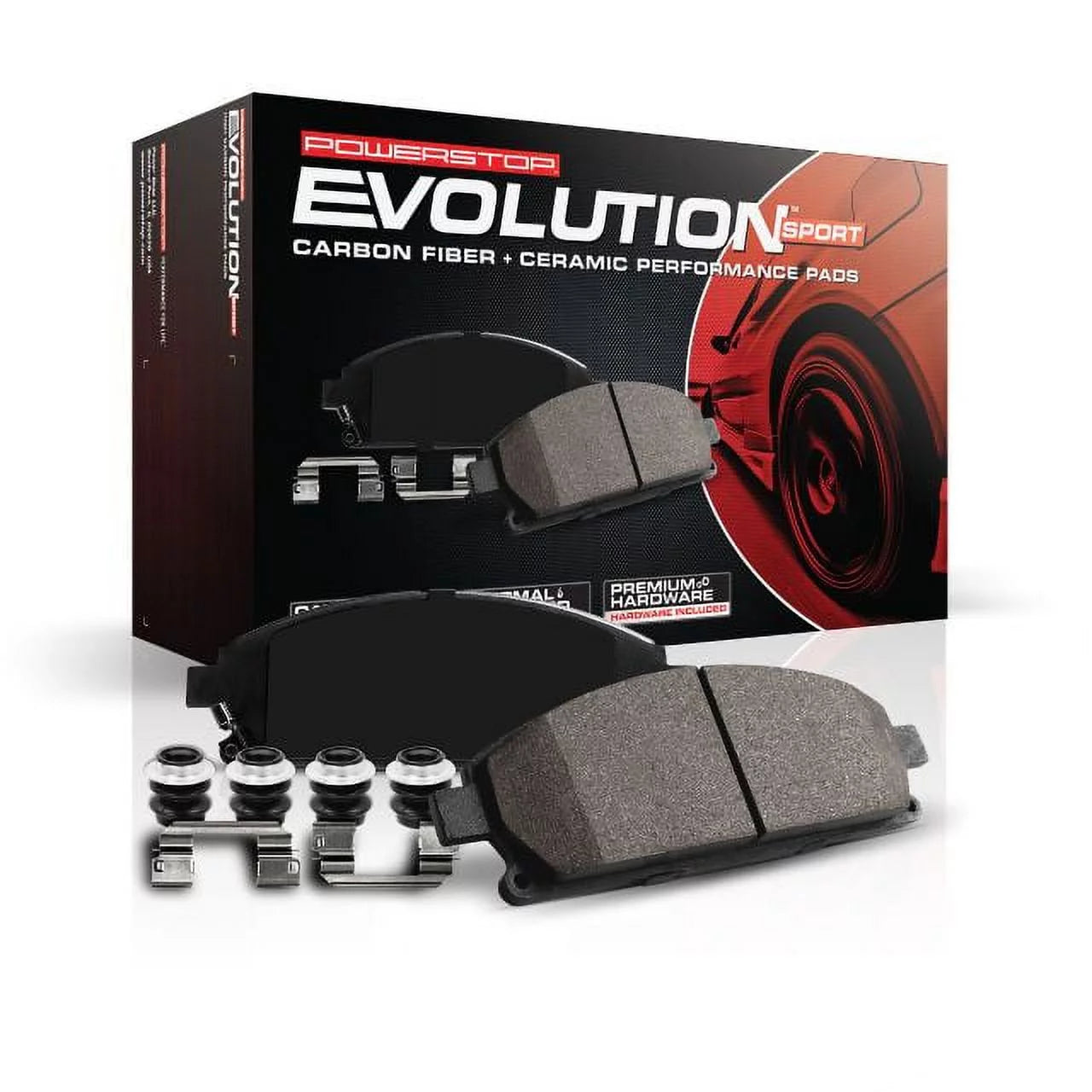 Power Stop Front Z23 Evolution Carbon-Fiber Ceramic Brake Pads Z23-1650